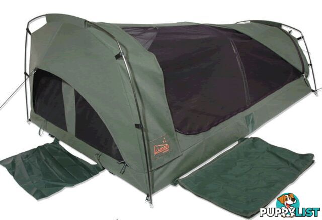 Sahara Wanderer Deluxe King Single Dome Canvas Swag & Bag - SA-MS-2-SGL