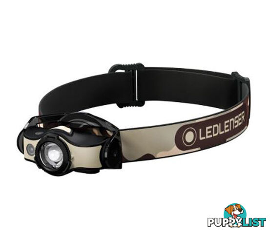 Led Lenser MH4 Rechargeable 400 Lumen Headlamp - Black/Sand - ZL502152