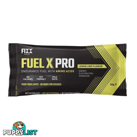 Fixx Nutrition Fuel X Pro Endurance Fuel Sachet - 55g - Lemon Lime - FXFXPBXLL55