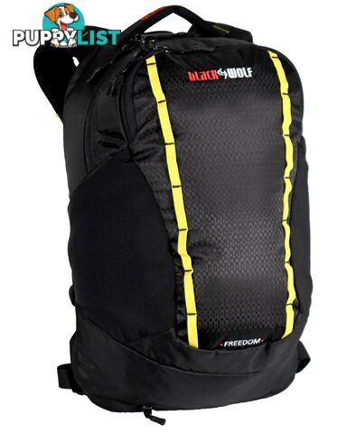 Black Wolf Freedom Daypack - Jet Black - W0196-JetBlack