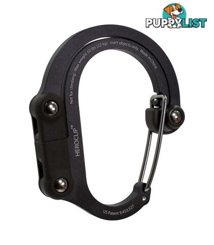 Heroclip Clip Hang Carabiner Medium - Stealth Black - HC-010-MD