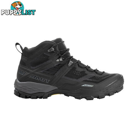 Mammut Ducan Mid GTX Mens Hiking Boots - Black/Dark Titanium - UK11 - 3030-03540-00288-1110