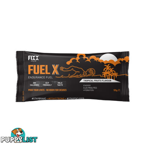 Fixx Nutrition Fuel X Endurance Fuel - 55g Sachet - Tropical - FXFXBXTP55