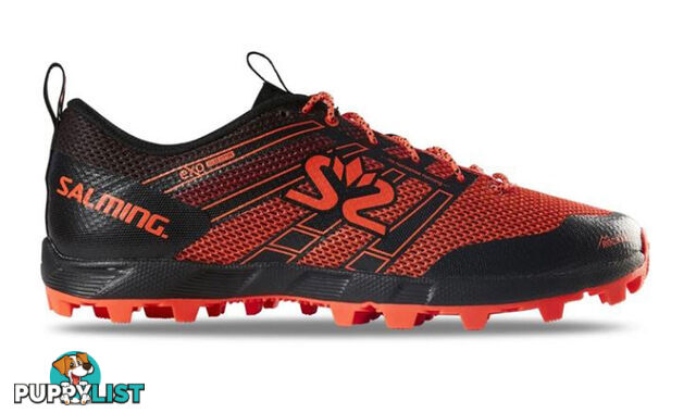 Salming Elements 3 Mens Trail Running Shoes - Black/New Orange - US8.0 - 1280077-0108-4113