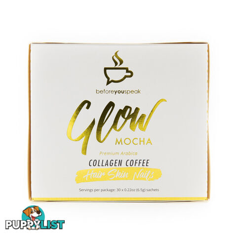 Beforeyouspeak Glow Collagen Coffee - Mocha - 30 Sachet Box - AUBYS112