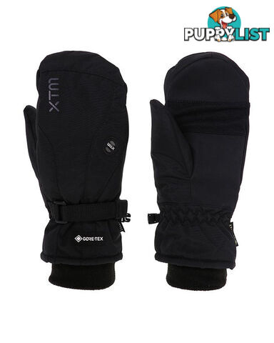 XTM Whistler Adult Unisex Waterproof Snow Mitt Gloves - Black - M - DU013-BLK-M