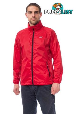 Mac In A Sac Origin Unisex Waterproof Packable Rain Jacket - Lava Red [Jacket Size: Xl] - MAC-JKT-LAVA-XL