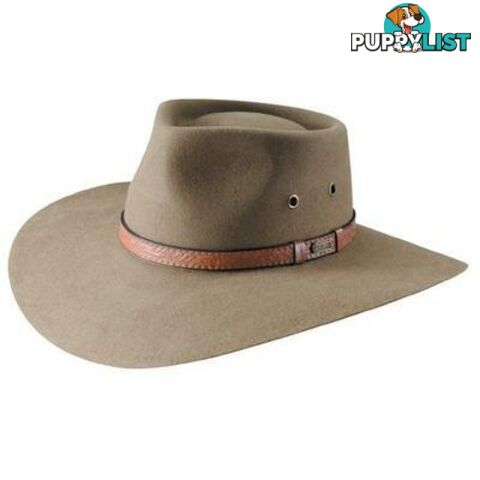 Akubra Territory Wide Brim Felt Hat - Santone Fawn - 511-santone