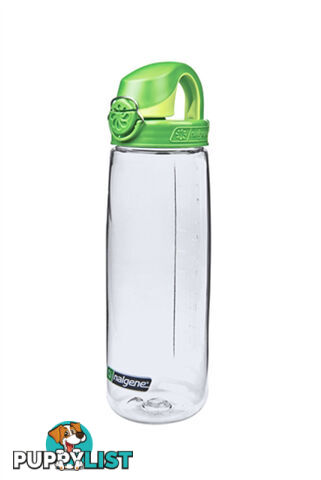 Nalgene On the Fly Tritan 650ml Water Bottle - Clr w/Grn - NAL00006-Clrw-Grn