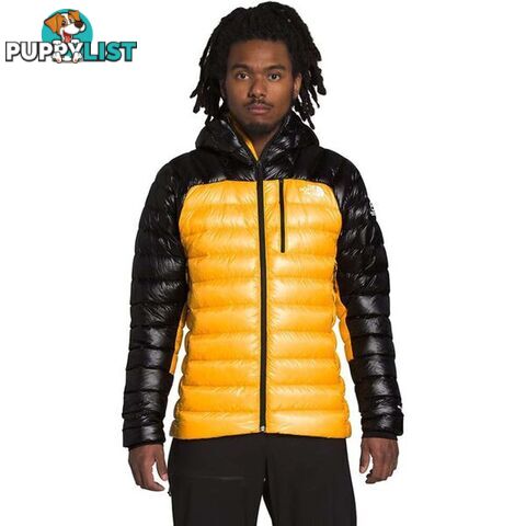 The North Face Summit Down Mens Insulated Hoodie - Summit Gold/TNF Black - S - NF0A4P6CZU3-R0S