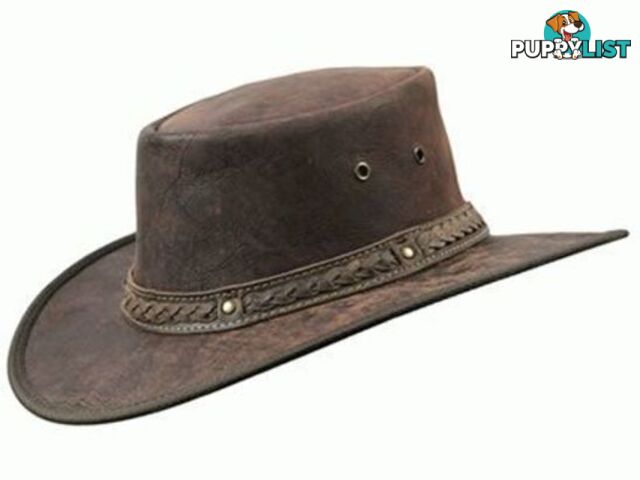 BARMAH SQUASHY ROO CRACKLE LEATHER HAT [Hat Size:Small] - 1018CR3S