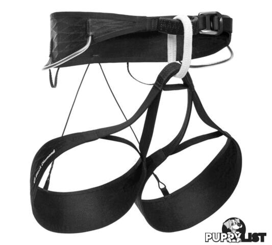 Black Diamond Airnet Mens Climbing Harness - Black/White - XS - BD6511089139XS_1