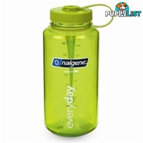 Nalgene 1000ml Tritan WIDE Mouth Drink Bottle - Green - nal0002-grn