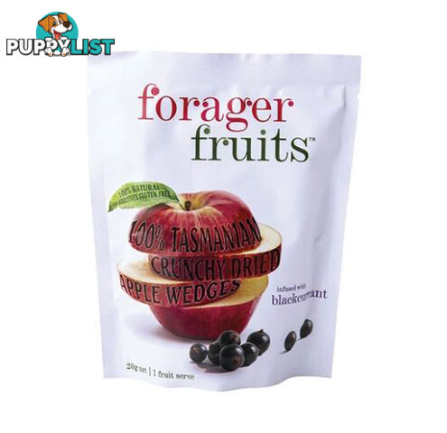 Forager Fruits - Freeze Dried Blackcurrant Infused Apple Wedges - FFBA20