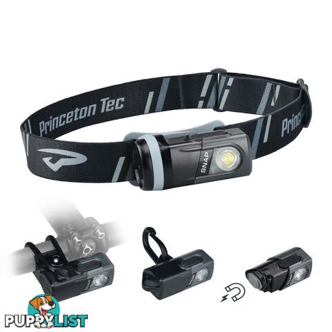 Princeton Tec Snap 300 Multi-Use Mountable Headlamp - Black/Gray - SNAP300K-BK