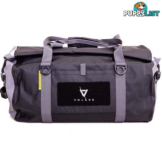 Volare Waterproof 40L Adventure Duffel Bag - Black - VWDFBLK-40