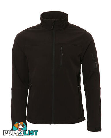 XTM Softshell Mens Windproof Jacket - Black - L - NM009-BLK-L