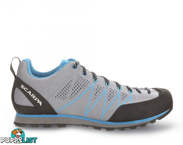 Scarpa Crux Air Mens Approach Shoes - Smoke/Lake Blue - US13 / EU47 - SCA10097-47