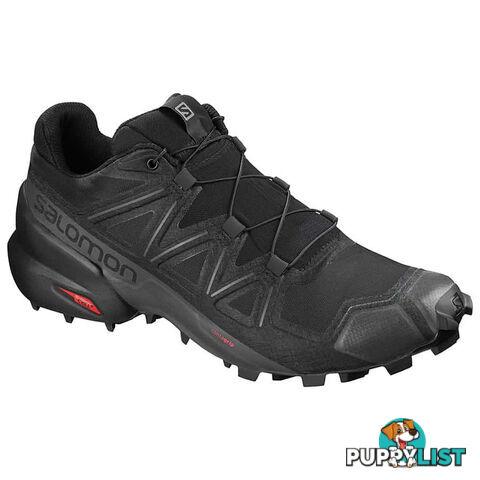 Salomon Speedcross 5 Mens Trail Running Shoes - Black/Black/Phantom - 406840