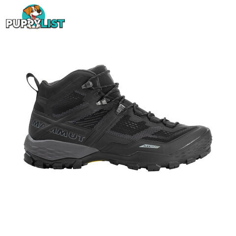 Mammut Ducan Mid GTX Mens Hiking Boots - Black/Dark Titanium - UK8.5 - 3030-03540-00288-1085