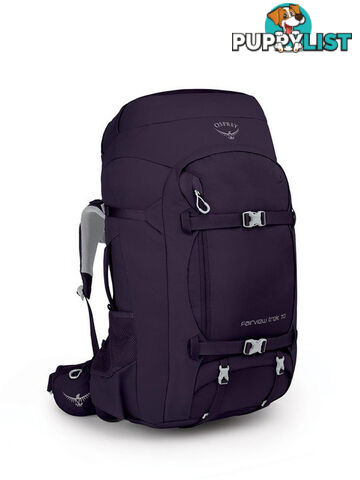 Osprey Fairview Trek 70L Womens Travel  Backpack - Amulet Purple - OSP0837-AmuletPur