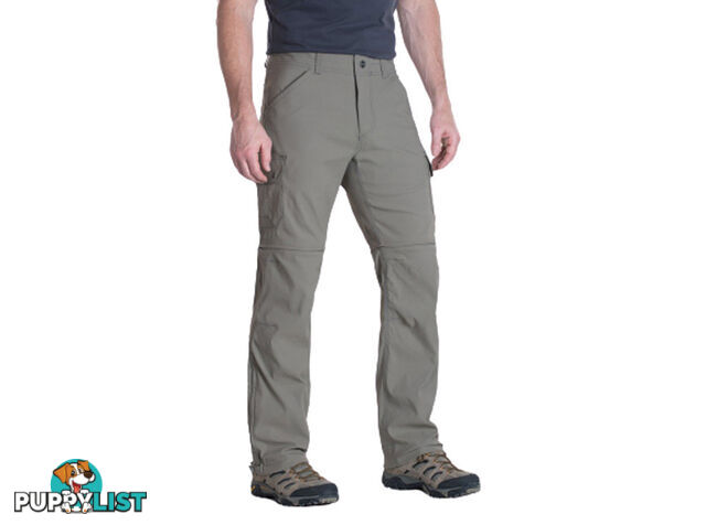 Kuhl Renegade Cargo Convertible Mens Hiking Pants - 30L - Khaki - 33 - KUH00092-Khaki-33