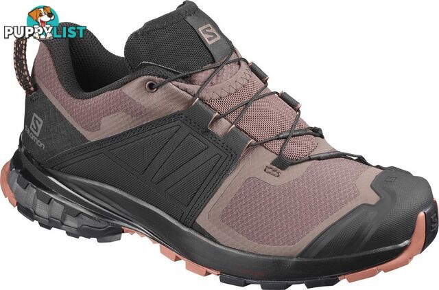 Salomon Xa Wild Womens Trail Running Shoes - Peppercorn/Black/Cedar Wood - 095US - 410418-080