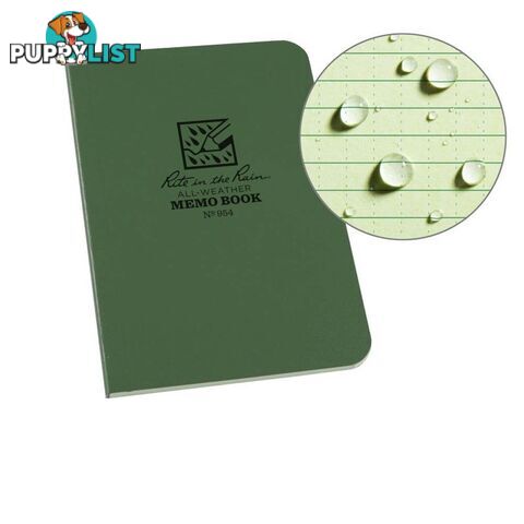 Rite In The Rain Bound Soft Cover 3.5 x 5 Field Flex Book- Green - XR954