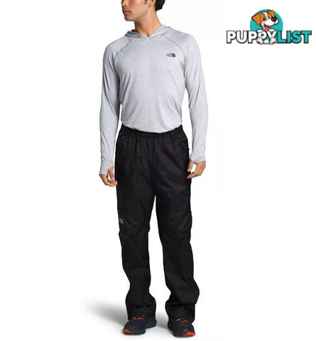 The North Face Venture 2 Mens Half Zip Waterproof Pants - TNF Black/TNF Black - XXL - NF0A2VD4KX7R-X2L