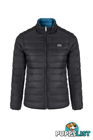 Mac In A Sac Polar Womens Reversible Insulated Down Jacket - Black-Teal - L - POL1190JB-TL14