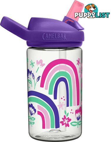 CamelBak Eddy+ Kids Water Bottle - 400ml - Rainbw Floral - CB2472103041