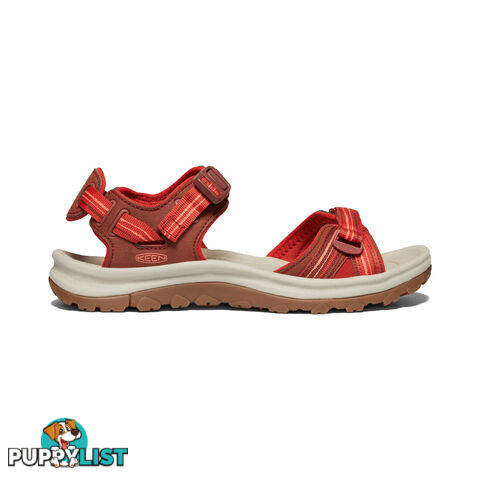 Keen Terradora II Open Toe Womens Hiking Sandals - Dark Red Coral - US 9 - 1022447-9