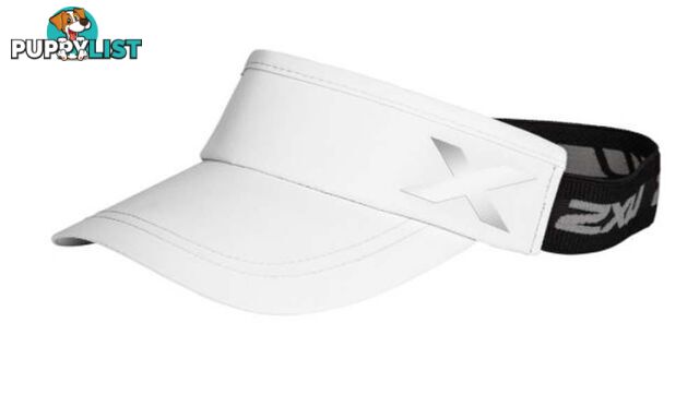 2XU Performance Visor - White/White - UQ6165f-WHT-WHT