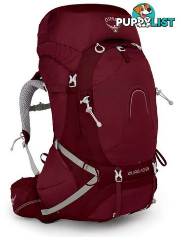 Osprey Aura AG 65L Womens Hiking Backpack - Gamma Red-M - OSP0717-GammaRed-M