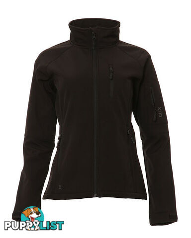 XTM Softshell Womens Windproof Jacket - Black - 10 - NL009-BLK-10