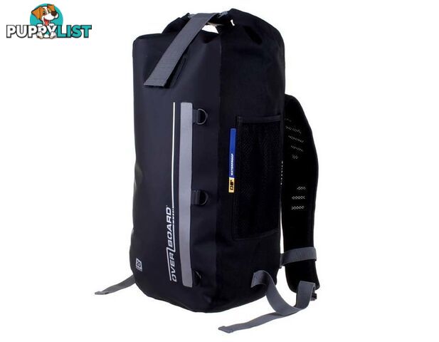 Overboard 20 Litre Classic Waterproof Backpack - Black - AOB1141BLK