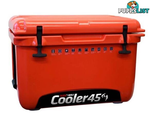 Black Wolf 45L Hardside Ice Cooler - True Red - W0130-TrueRed