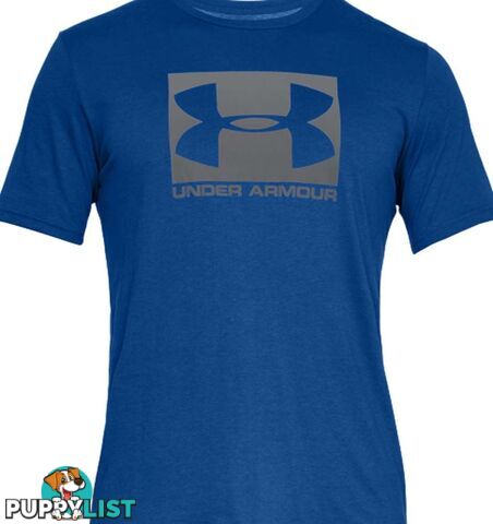 Under Armour Boxed Sportstyle Mens Everyday T-Shirt - Royal/Graphite - XXL - 1329581-400-XXL