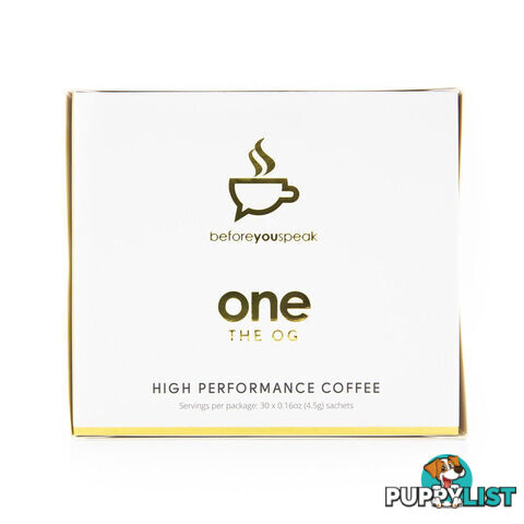 Beforeyouspeak One High Performance Coffee - The OG - 30 Sachet Box - AUBYS100