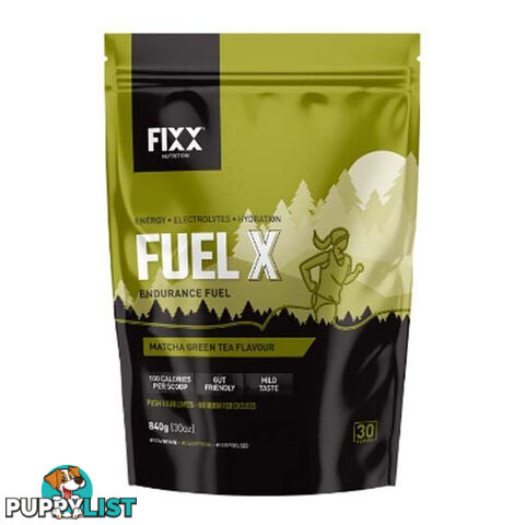 Fixx Nutrition Fuel X Endurance Fuel - 840g Bag - Matcha - FXFXBMT840