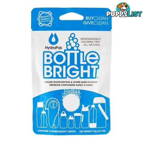 Bottle Bright Bottle & Bladder Cleaning Tablets - 12 Pce - HYDBB112