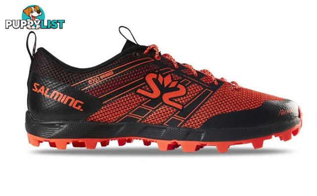 Salming Elements 3 Womens Trail Running Shoes - Black/New Orange - US7.0 - 1280078-0108-38