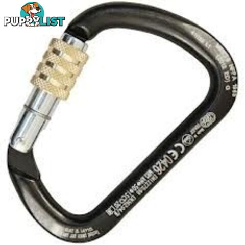 Kong 411 XL Steel D Screw Gate Carabiner - KON04110