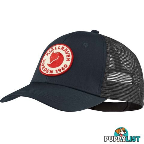 Fjallraven 1960 Logo Langtradarkeps Hat - Dark Navy - S/M - CF78138555SM