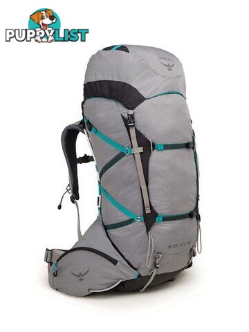 Osprey Ariel Pro 65L Womens Lightweight Hiking Backpack - Voyager Grey-S - OSP0713-VoyagerGr-S