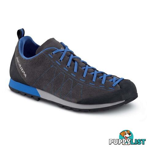 Scarpa Highball Mens Approach Shoes - Shark/Blue - US8 / EU41 - SCA10095-41