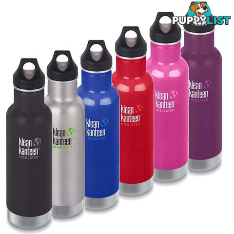 Klean Kanteen 20oz Insulated Classic Loop Cap Water Bottle .6L - XK1003P7