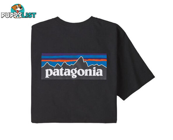 Patagonia P-6 Logo Responsibili-Tee Mens T-Shirt - Black - S - 38504-BLK-S