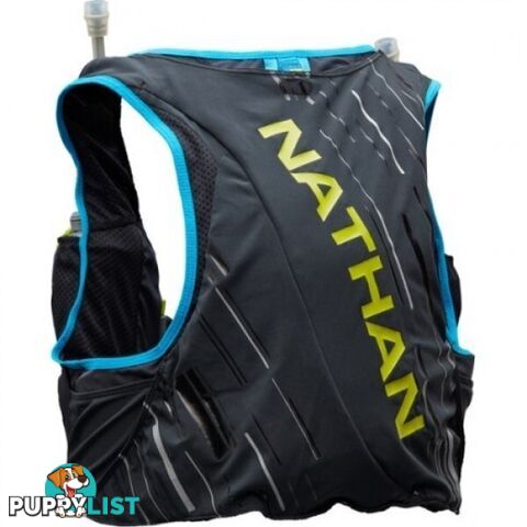 Nathan Pinnacle 4L Mens Hydration Vest - Black/FinishLime - S - NS40260-00022-32