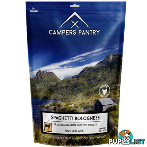 Campers Pantry Spaghetti Bolognese Freeze Dried Meal - CPSB11017